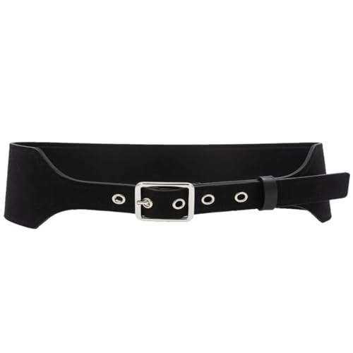 Waist sealed women's leather wide waistband coat decoration frosted leather waist belt