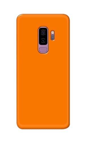 Image of Plain Orange Hard Back Case Cover for Samsung Galaxy S9 Plus, G965F, G965F /DS, G965U, G965W, G9650 Back Cover -(J5) VNS2229