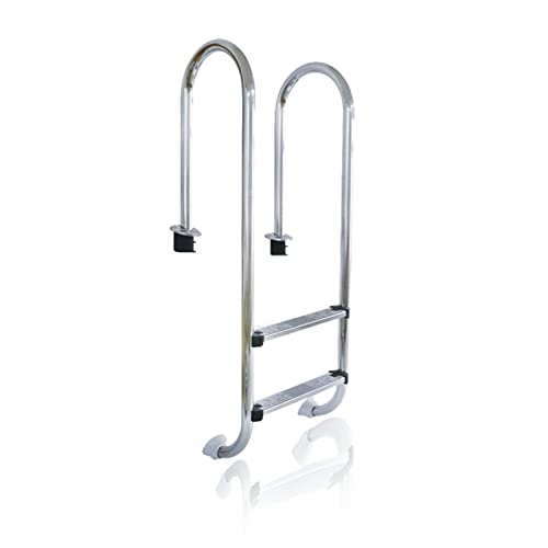Escalera para Piscina de Acero Inoxidable con Piso Antideslizante miniatura 1
