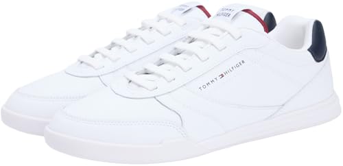 Tommy Hilfiger Herren Runner Sneaker Low Top, Weiß (White), 44 – Ansicht 4