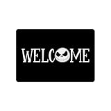 WUNHMY Nightmare Before Christmas Doormat Funny Welcome Doormat Home and Office Decorative Indoor/Outdoor/Kitchen Mat Non-Slip Rubber 23.6'(L) by 15.7'(W)