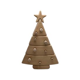 Weihnachtskugeln aus Holz 15-teilig – DIY Bastelset | Naturholz zum Bemalen & Gravieren | inkl. Farben & Pinsel | Nachhaltige Weihnachtsdeko & Geschenk