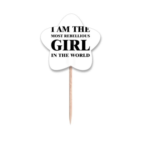 Cure-dents pour cupcakes I Am The Rebellious Girl : sublimez vos gâteaux ternes