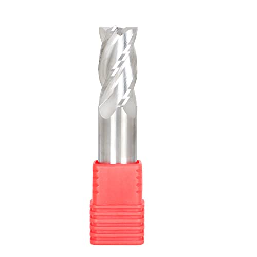 Image of waltyotur 3 /4 Inch 4 Flute Carbide End Mill 1-1 /2 Inch Cutting Length x 4 Inch Overall Length x 3 /4 Inch Shank Diameter for Aluminum Cutting Non Ferrous Metal Up Cutting 1 Pcs