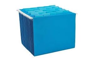 Best Staples 163501 Hanging File Folders 5-Tab Letter Size Blue 25/Box