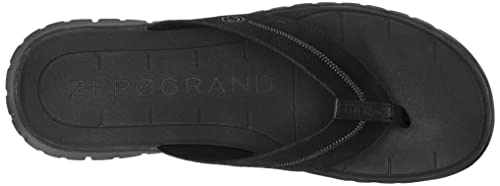 Cole Haan Men's Zerogrand Thong Lx Flat Sandal, Black/Black, 11 #TOP4