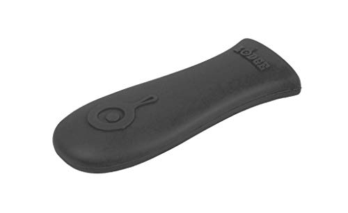 Lodge Silicone Hot Handle Holder - Heat-Resistant Cast Iron Skillet Handle Cover for Pans 9 Inches & Larger - Dishwasher-Friendly Silicone Hot Grip Sleeve - Reusable Skillet Accessory - Black