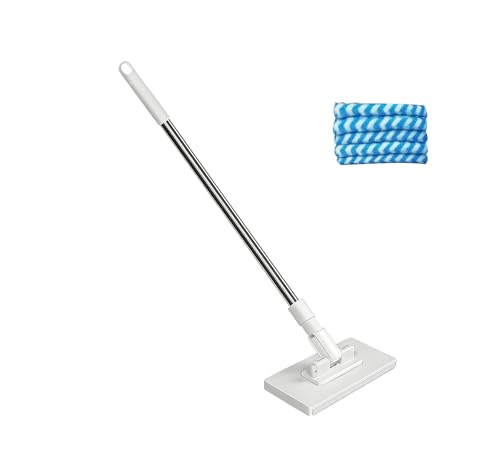 Mini Mop, Hands-Free Push Pull Handle，6.3x3.3in Zero Touch Disposable Lazy