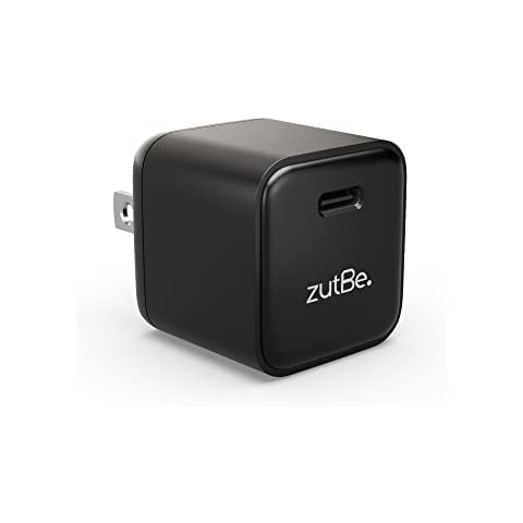 zutBe 30W Mini Wall Charger with Fixed Prongs Compact Durable USB-C Power Delivery PD and PPS to Fast Charge iPhone 16 15 14 13 Pro/Pro Max Galaxy Pixel iPad/iPad Mini and More (Cable Not Included) Cover