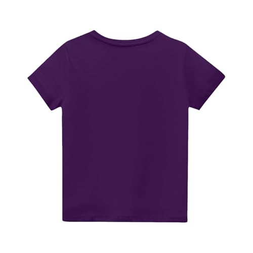 Toddler Back to School Shirt Kids Boys Girls First Day of Preschool Tshirt Youth Cute Graphic Tee (a-Purple, 6-7 Years)2