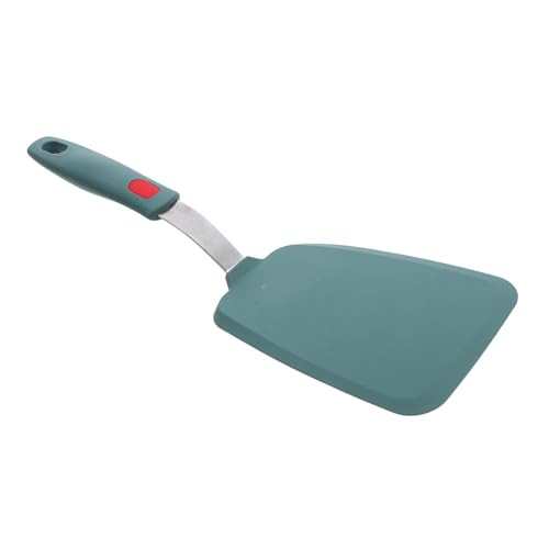 HOLIDYOYO シリコーン素材耐熱フレキシブルキッチンターンナー 薄型設計で卵やパンケーキに ノンスティック調理器具対応墨緑色シリコンフリ