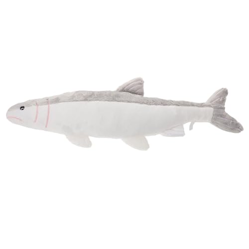 Mikikit Almohada de Peluche de Pez de 50 Cm, Cojín Decorativo 3D Suave y Relleno, Juguete Niñas, Decoración Infantil Temática Marina para Dormitorio y Sala de Juegos