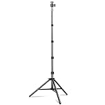 Aluminium 1.5 m/59inches Light Stand,KIBTOY 3.6 Kilograms/8 Pounds Load Capacity photography stand,Foldable and Protable Sturdy Tripod Stand for Lighting,Make Up,Live Streaming,Photo Video Shooting.