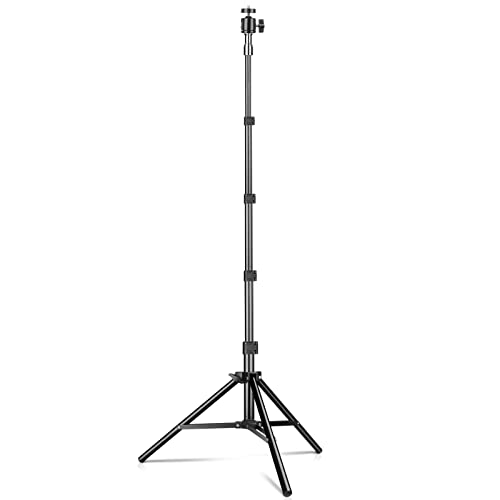 Aluminium 1.5 m/59inches Light Stand KIBTOY 3.6 Kilograms/8 Pounds Load Capacity photography stand Foldable and Protable Sturdy Tripod Stand for Lighting Make Up Live Streaming Photo Video Shooting.
