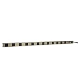 StandDesk Extension Cord With Multiple Outlets, Perfect For Office Power Strip Surge Protector with 12 ft Long Extension Cord, 15A Multi Plug Extension Cord for Home Office or School, Chrome (12 Port)