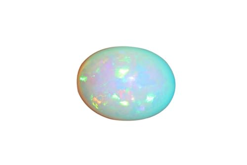 Opale éthiopienne naturelle cabochon ovale de 7.31 Cts pour création de bijoux