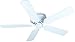 Craftmade K10687 Pro Contemporary 52" Hugger Ceiling Fan with Pull Chain, 5 Blades, White