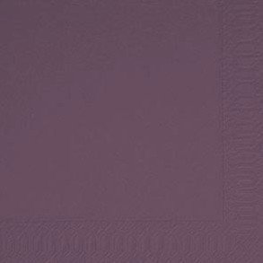 Duni Hochzeits-Servietten 3lagig, Uni lila - plum, 40 x 40 cm, 250 Stück