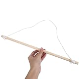 NUOBESTY 2pcs 40cm Wooden Banner Flag Pole Kit for Garden Outdoor Wall Mounted Banner Holder Heavy Duty Wood Flag Pole for Outside House Wooden Hangers Suitable for Party and Home - Image 3