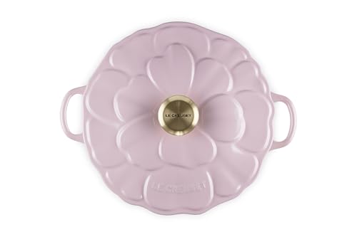 Image of Le Creuset Enameled Cast Iron Petal Braiser, 2.25 qt., Chiffon Pink