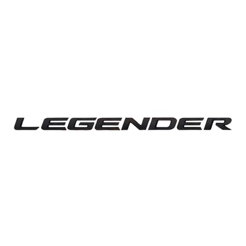 Image of KMH Premium LAGENDER 3D Text Badge Logo Emblem - Stylish Car Decal Stickers, Mate Black Pack of 1