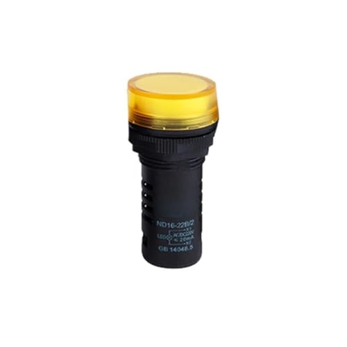 Luz de señal ND16-22B/2 220V amarilla piloto indicador para cuadro eléctrico industrial