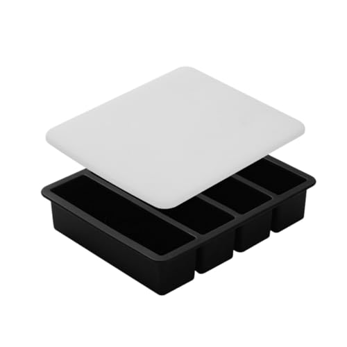 Molde de silicona para cubos de hielo grandes con tapa miniatura 1
