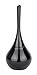 Produktbild WENKO WC-Garnitur Mod. Flakon freistehender Toilettenbürstenhalter mit WC-Bürste Elegantes Badaccessoire aus hochwertiger Keramik und Kunststoff in Schwarz für Badezimmer Ø 17 cm x 42,5 cm