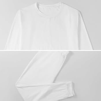 Basketbal met vleugels heren pyjama 2-delige set ronde hals lange mouw