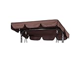 Wasserdichte Abdeckung für 2- und 3-Sitzer-Hollywoodschaukel, UV-Schutz, Ersatz für Außenbereich,...