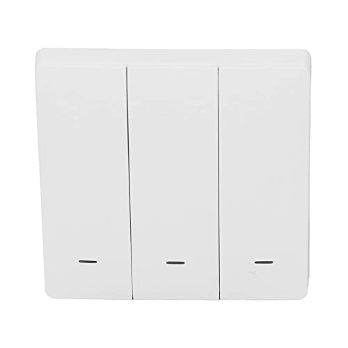 Haofy Interrupteur D'alimentation télécommandé APP Interrupteur D'éclairage sans Fil pour Maison Intelligente, Installation Facile, Intelligent 3 Boutons Poussoirs pour Appareils Ménagers