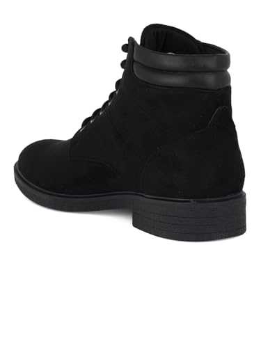 Image of Carlton London Men's Premium Suede Lace-Up Combat Boots