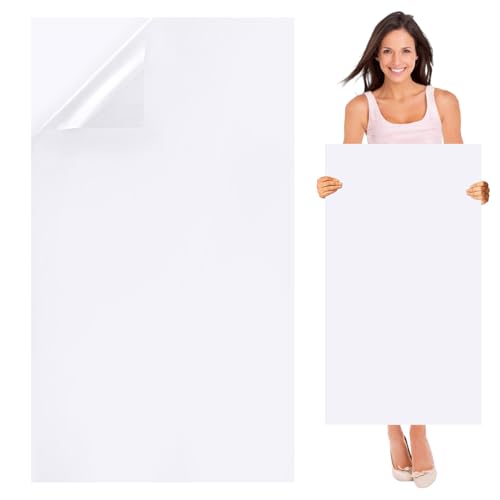 Exlarge Pool Liner Repair Patch 4.1ft x 2.8ft Vinyl Pool Liner Patch Self Adhesive PVC Vinyl Patch Kit for In-Ground or Above Ground Pools Inflatable Swimming Boat Air Mattress (White Translucent)