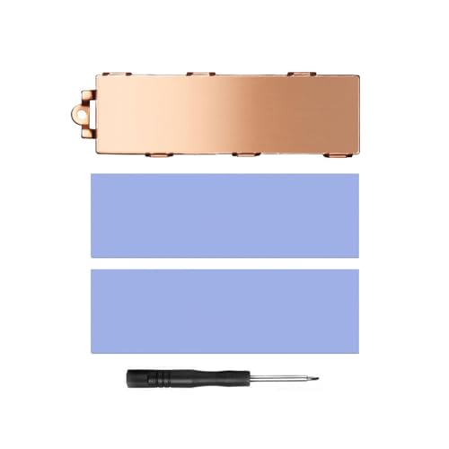 Ldbuejiaja M.2 NVMe 2280 SSD Heat Sink 6.0w/m.k Thermal Conductivity Copper Plate Speed Heat Sink Cooling Pad Aluminum Alloy SSD Heat Sink