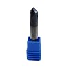 3/8in Solid Carbide End Mill,Chamfer Mill-Double End,4 Flute, 90 Chamfer Angle,AlTiN Coated Bits Tool for Medium Hardness Steel, Brass, Iron