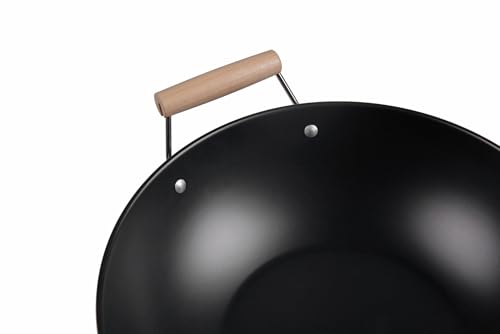 Wok de acero al carbono antiadherente 13.75 pulgadas miniatura 2