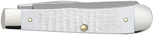 Case Xx Wr Pocket Knife Sparxx White Jigged Synthetic Trapper Item #60182 - (6254 Ss) - Length Closed: 4 1/8 Inches #TOP2