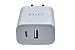 Produktbild USB Dual Adapter kompatibel mit Denver BTL-324, 3000mA, USB-PD, 32W (20W USB-PD + 12W USB-A), schnelles Laden