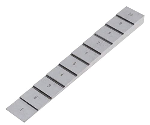 10 Step Ultrasonic Calibration Test Blocks 1mm 2mm 3mm 4mm 5mm 6mm 7mm 8mm 9mm 10mm Calibration Board for Ultrasonic Thickness Gauge Thickness and Linearity in NDT Testing with 1018 Steel miniatura 4