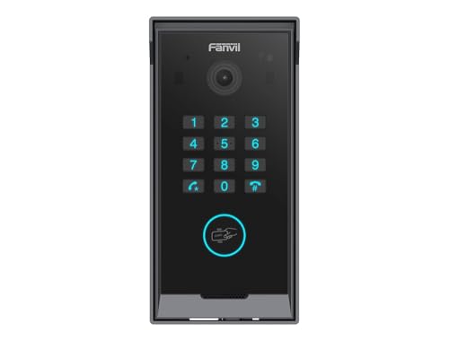 Interphone vidéo IP Fanvil i60K pour ouvrir sans clé via clavier et badge