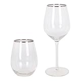 Color: multicolor Royal Leerdam Set de Vaso y Copa Sylvan Cristal 8 Unidades