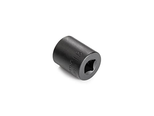 Image of TEKTON 3 /8 Inch Drive x 18 mm Shallow 12-Point Impact Socket | SID12318