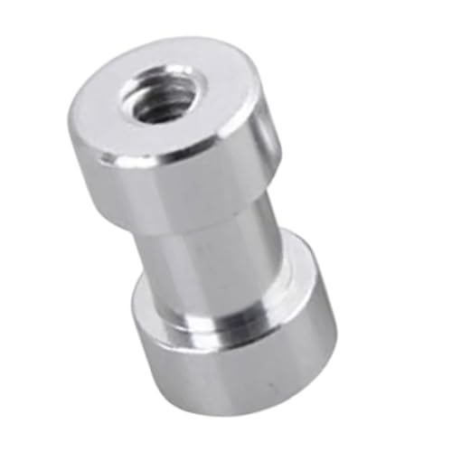 Adaptador de soporte de luz de trípode de aluminio 3/8 hembra a 1/4 hembra para monopiés y sistemas de rieles, adaptador de tornillo de aluminio - imagen 3