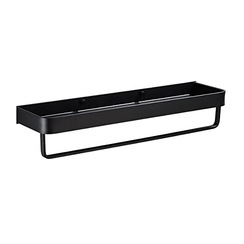 Estante de baño montado en la Pared, Organizador de Almacenamiento Negro, estantes de Cocina para baño, Accesorios de baño, Estante Colgante para baño, Espacio