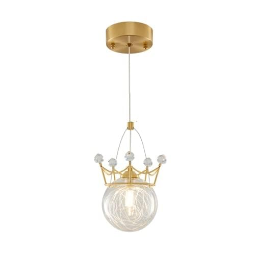 Image of JUSKAQZYI Crystal Pendant Light Bohemian Style Queen Crown Shaped Lamp for Various Spaces for Bedrooms Hotels Ceiling Lights