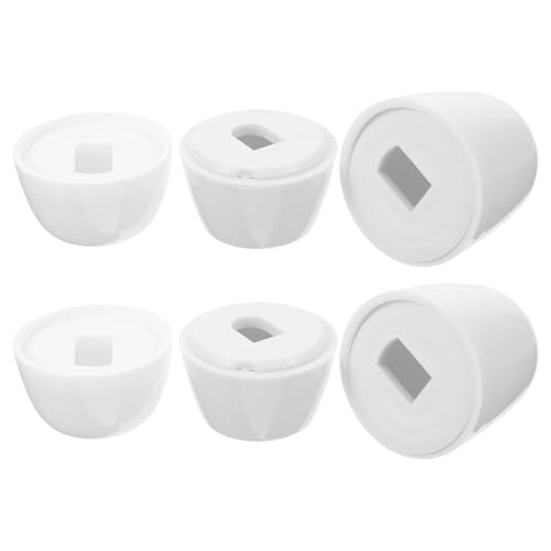 HAMPPLIES 6 Pairs Toilet Bolt Caps with Washers for Toilet B