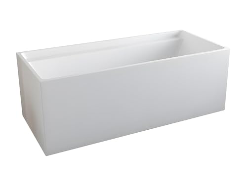 Vente-unique-Bañera exenta rectangular - 232 L - 150 x 75 x 60 cm - Blanco - Acrílico - ASPIUS