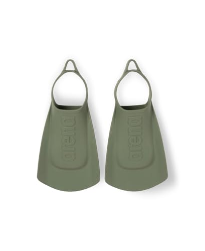 Arena Palmes d'entraînement de Natation Unisexes pour Adulte Confortables et légères pour Homme et Femme, Palmes à Lame Courte en Silicone, Talon Ouvert,...