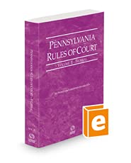 Pennsylvania Rules of Court - Federal, 2021 revised ed.