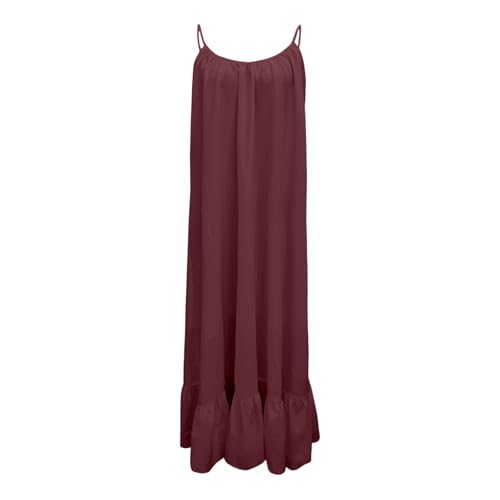 Maxi Dresses for Women Backless Cami Lounge Linen Spaghetti Strap Open Low Back Summer Beach Vacation Sundresses Spring Break Fall Resort Dress Women's Swim Cover Up Vacation Clothes for Women 2026 — view 5